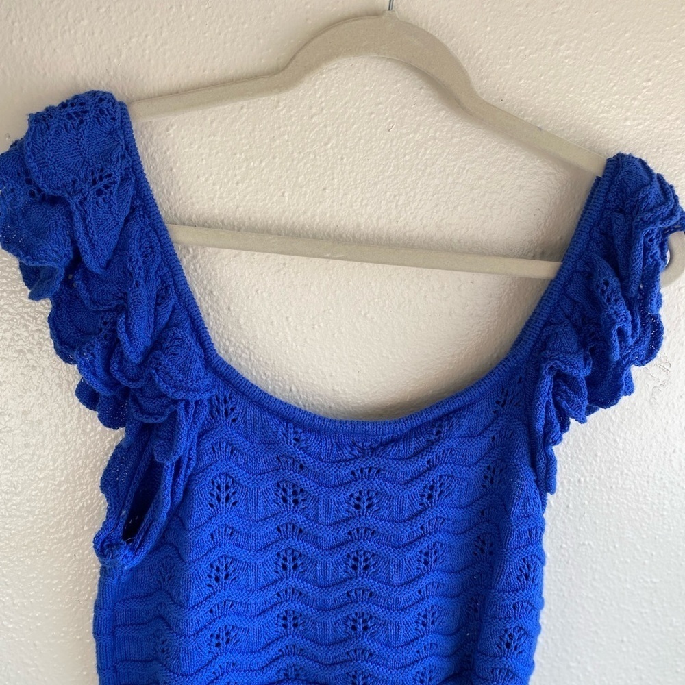 H&M Vibrant Blue Knit Top - Picture 4 of 4